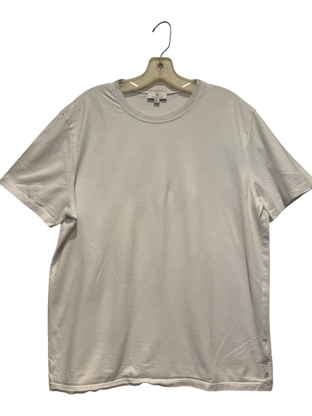 AG Adriano Goldschmied - Crewneck T-shirt. Size Large. White